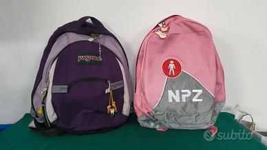 2 zaini (1 zaino JS JanSport + 1 zaino NPZ Italian