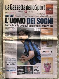 Gazzetta dello sport Inter scudetto 2008