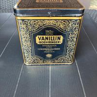 Antica scatola latta vintage Vanillin Boehringer