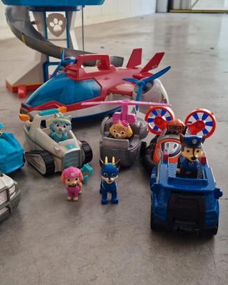 Paw Patrol lotto 2 basi, aereo, castello e  altri