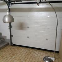 Lampada piantana acciaio arco space age