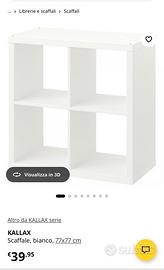 Scaffale bianco Ikea KALLAX