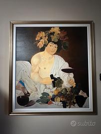 Quadro Caravaggio bacco adolescente