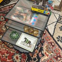 3 tavolini metallo nero e vetro ZARA home