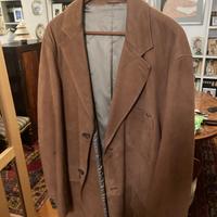 Giacca giacca in pelle scamosciata