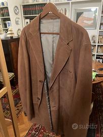 Giacca giacca in pelle scamosciata