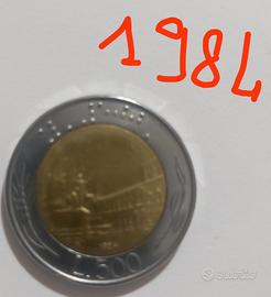 Monete Lire 500 1984-1988-1989