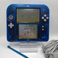 nintendo 2ds blu trasparente