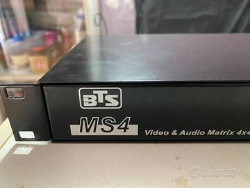 BTS MS4 – Video & Audio Matrix 4x4 professionale