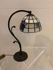 Lampada Vintage Stile Tiffany Abatjour Art Nouveau