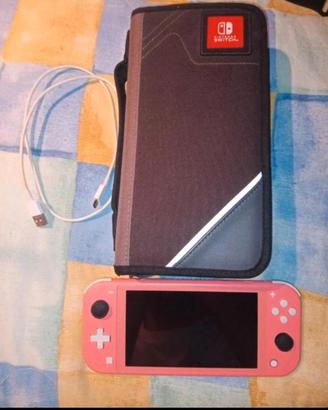 Nintendo Switch Lite Rosa Coral + Custodia e Cavo