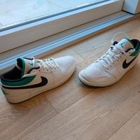 Nike Jordan 1 Low Verde Bianco Nero Taglia 46