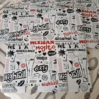 Set 5 cartellette decoro graffiti nuove formato A4