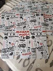 Set 5 cartellette decoro graffiti nuove formato A4