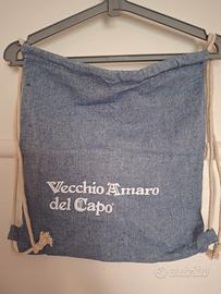 Zainetto Vecchio amaro del capo in denim.