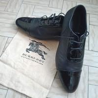 Burberry scarpe stringate uomo in pelle dustbag
