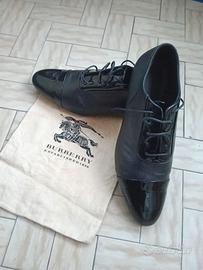 Burberry scarpe stringate uomo in pelle dustbag