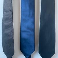 Set 3 cravatte 100% seta
