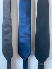 Set 3 cravatte 100% seta