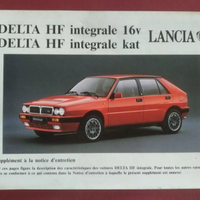 LANCIA DELTA HF INTEGRALE 16v Supplement Entretien