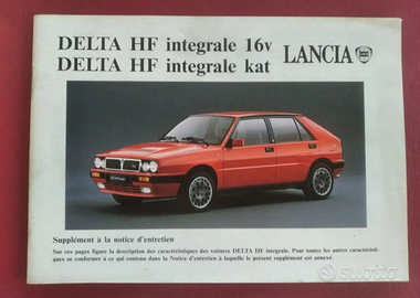 LANCIA DELTA HF INTEGRALE 16v Supplement Entretien