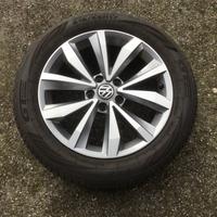 CERCHI LEGA T-ROC CON GOMME ESTIVE COME NUOVE