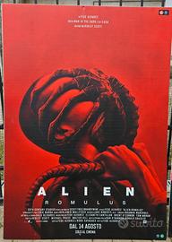Locandina film Alien Romulus su polionda 100 x 120