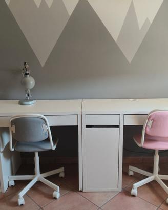 IKEA 2 scrivanie + 2 sedie