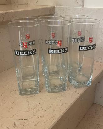 6 boccali birra Becks