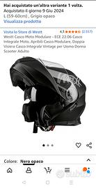 Casco moto taglia M
