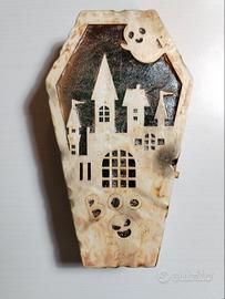 Halloween Horror Wood Coffin Handmade Gadget Colou