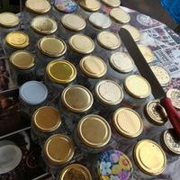 Vasetti miele-coltello-forchetta per disopercolare