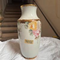 Vaso Limoges Dipinto a mano Porcellana Francese