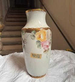 Vaso Limoges Dipinto a mano Porcellana Francese
