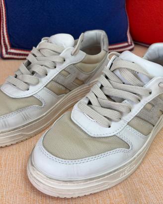 Hogan – Sneakers casual uomo (Misura 8, bianco/ecr
