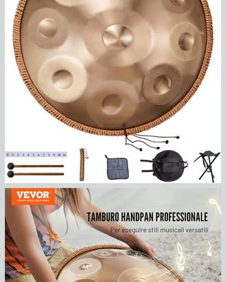 Handpan Tamburo 550 mm, 10 Toni