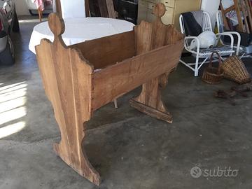 culla a dondolo artigianale