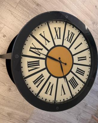 Tavolino Maison du Monde stile orologio con vetro
