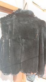 Gilet pelliccia nera
