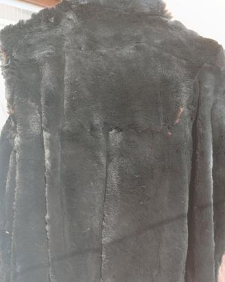 Gilet pelliccia nera
