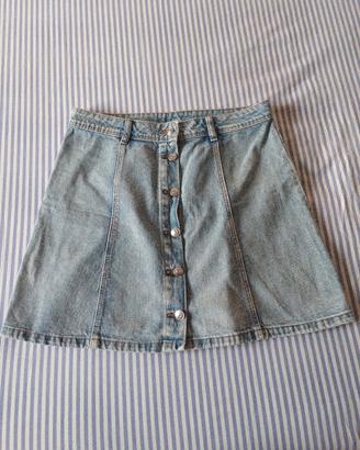 Gonna mini jeans H & M Divided 
Tg 40
100% cotone
