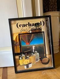 Specchio pubblicitario cacharel vintage