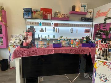 Bancone estetica con mensola