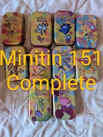 minitin 151 Pokemon Pokémon mini tin art set 