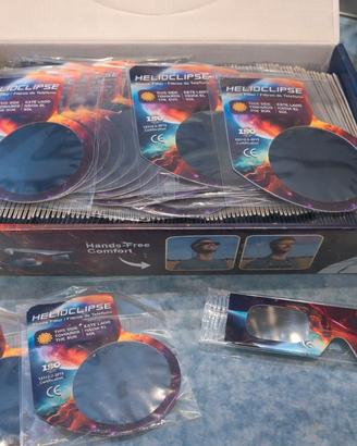 10 Occhiali Eclissi 2026 ISO 12312-2 + Filtri