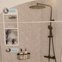 Colonna con miscelatore termostatico doccia.