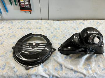 cuffia+ventola in carbonio per vespa 50 special