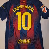 Maglia Calcio Lamine Yamal 10 Barcellona 2025/26 H