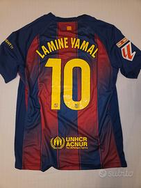 Maglia Calcio Lamine Yamal 10 Barcellona 2025/26 H