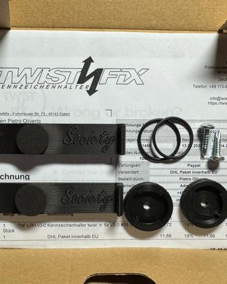 Porta targa Twistnfix